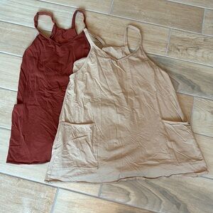 Set of two Tik Tok shop XL dresses with built in shorts - never worn